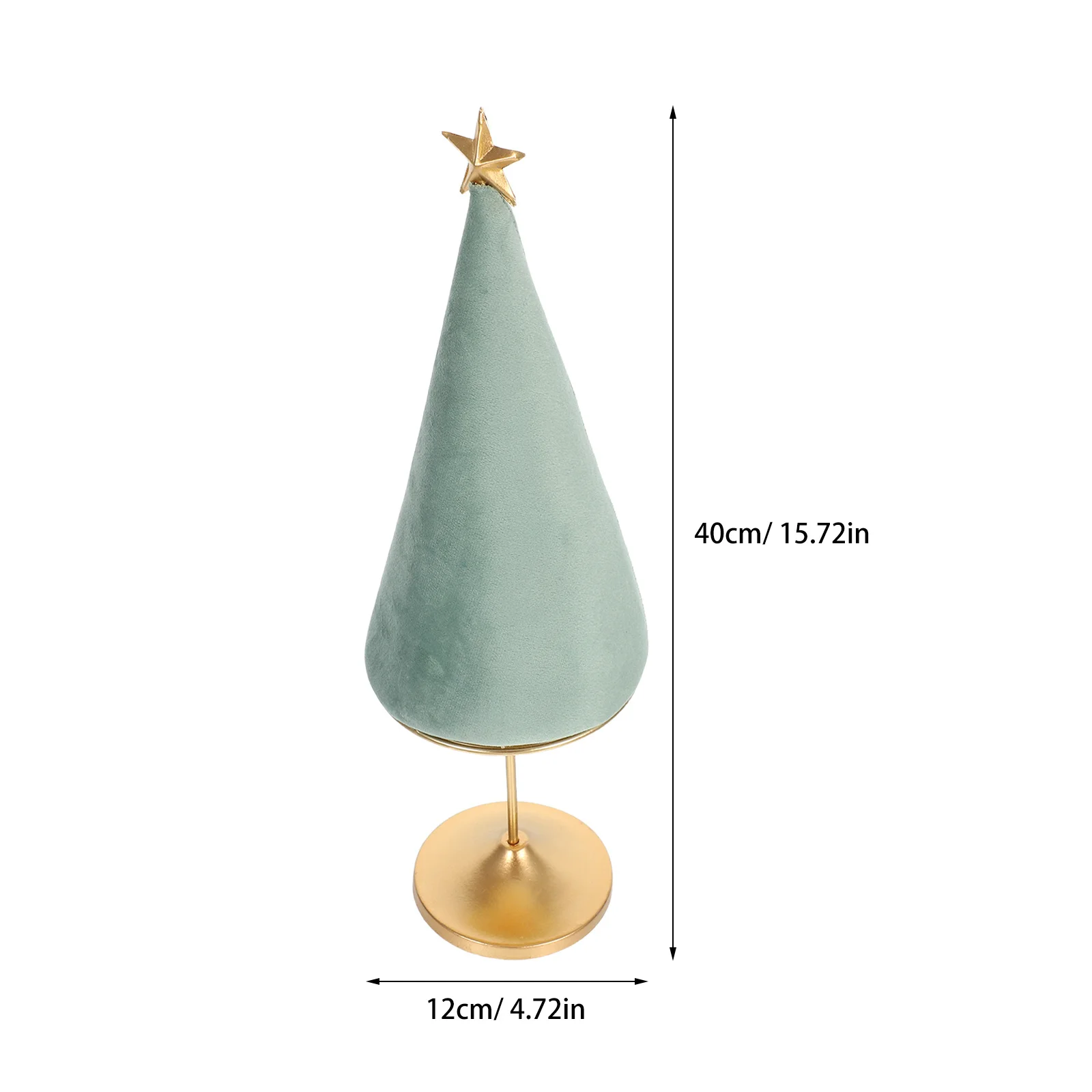 Jewelry Necklace Display Stand Rack Tree Earring Green Tabletop Ornament