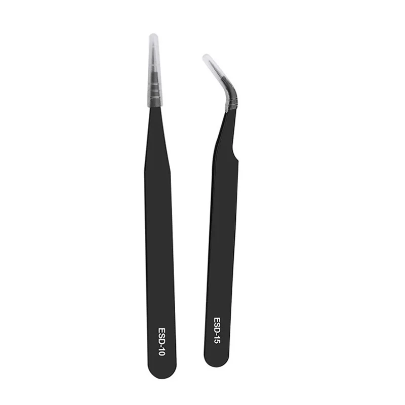 1 PC Hohe qualität BGA Precision ESD Pinzette Set alle-metall anti-statische pinzette Repair Tool