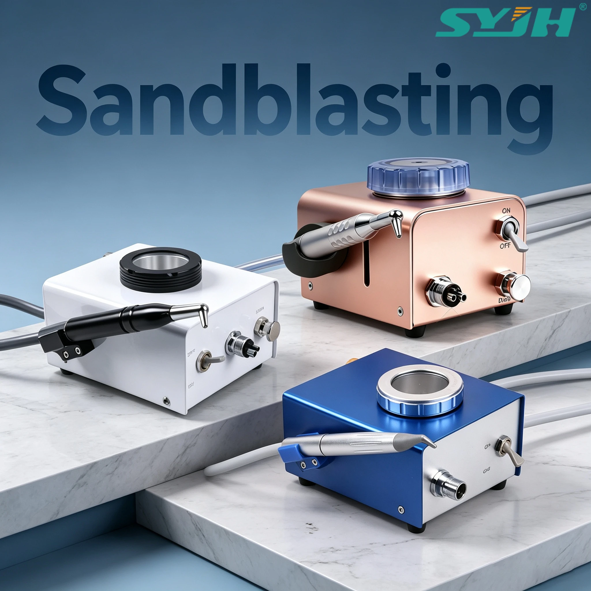 Dental Sandblasting Machine Teeth Whitening & Built-in Air Filtration Unit One-click Sand Powder Cleaning High-quality Equipment