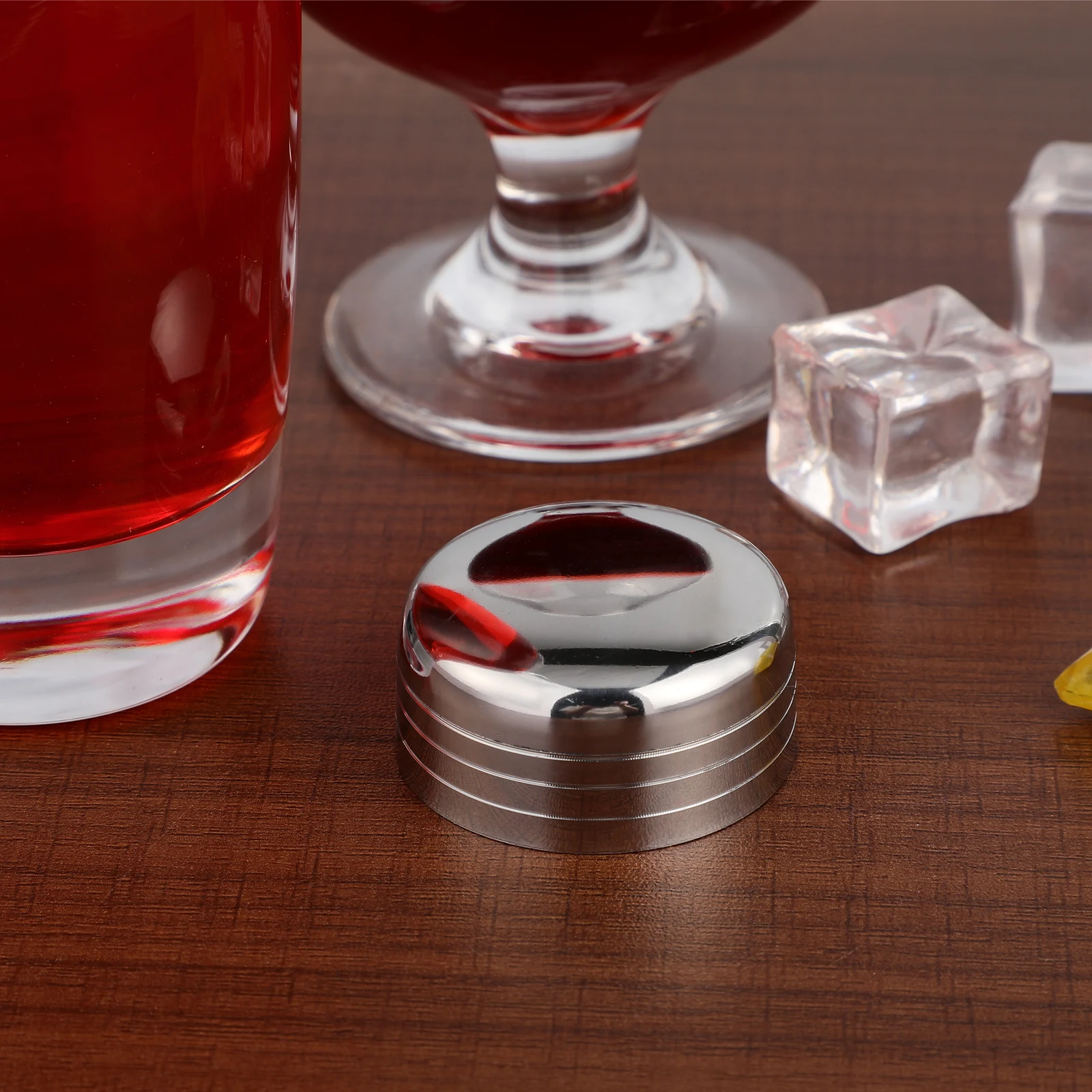 

Stainless Steel Shaker Lid Juice Cup Lids Portable Bottle Covers Silver Travel Reusable Splash Proof Home Use