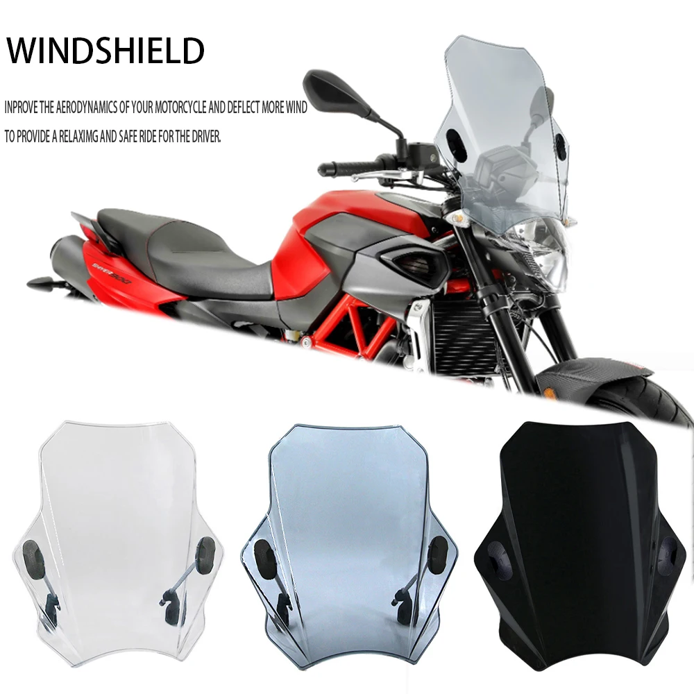 

For Apulia SHIVER 900 2016 2017 2019 Universal Motorcycle Windscreen Adjustable windshield bracket 22MM 25MM 28MM