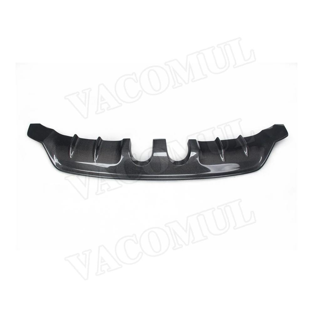 Carbon Fiber / FRP Rear Lip Diffuser Spoiler For Volkswagen VW Golf 6 VII MK6 R20 2010-2013 E Style Back Bumper Plate Guard