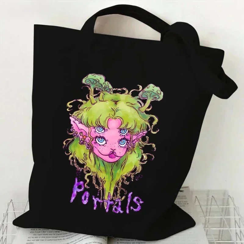 Melanie Martinez damska torba płócienna Tote w stylu Vintage Y2K estetyka torba na ramię piosenkarka torba na zakupy muzyka Melanie Martinez torebka