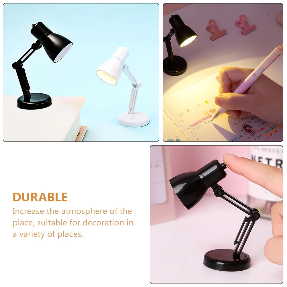 

2Pcs Folding Night Light Led Desk Bedside Table Lamps Portable Warm Gentle Modern Practical Sturdy Materials Long Service Time