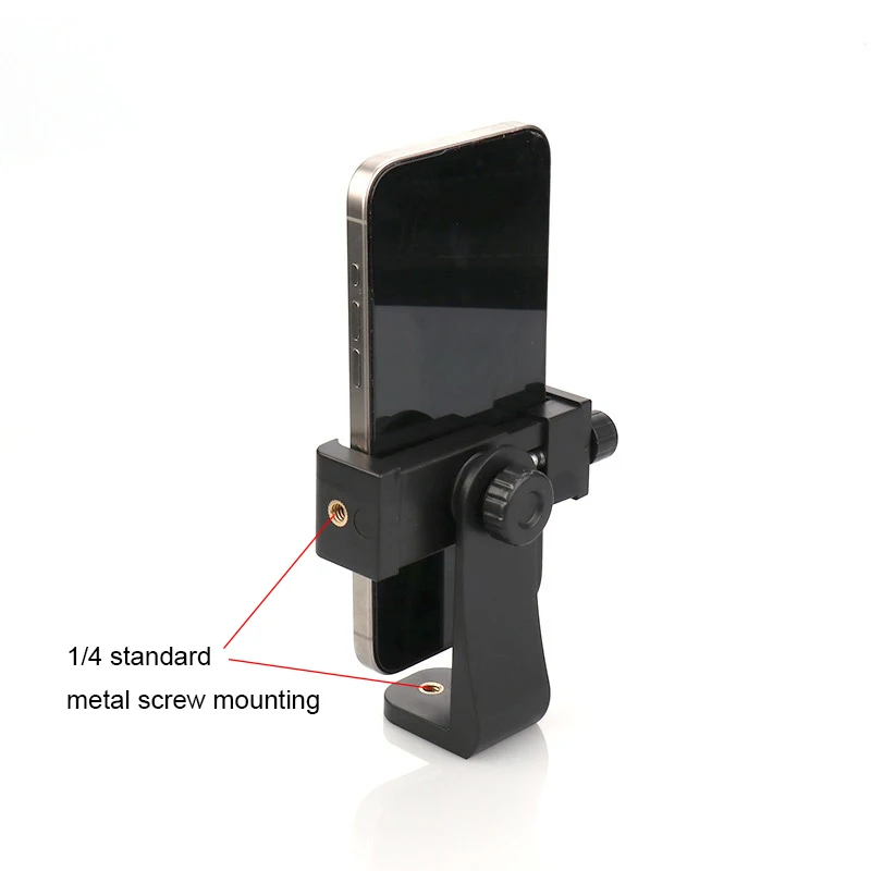 ترايبود جبل العالمي 360 درجة مشبك الهاتف المحمول آيفون 17 برو ماكس/17 برو/17 القياسية 1/4 بوصة جبل ثقوب المسمار محول #3