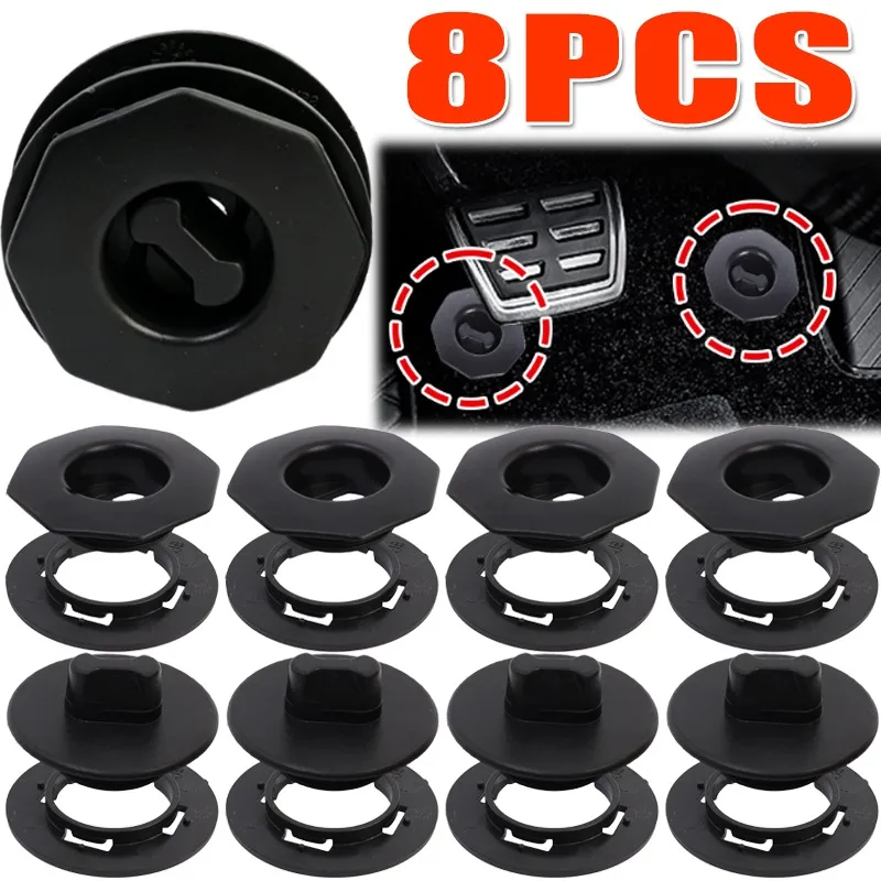 Car Foot Pad Fixing Buckles Anti-Skid Fixer Fixed Clips Set Double-layer Mat Clamps Buckle Fixer Tools Auto Interior Accessories