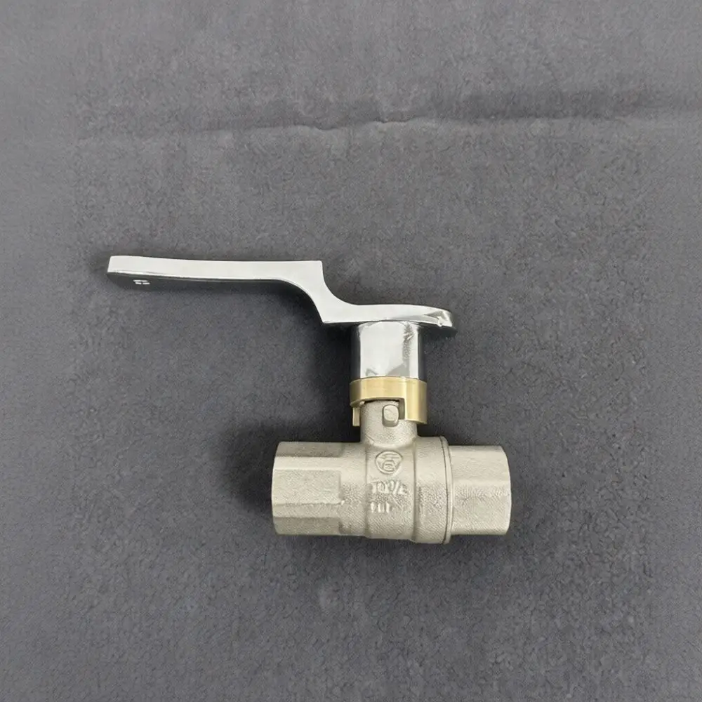 Professional Brass Gas Valve 1/2 Inch Connector Soft Seal For Commercial Kitchen Stove Pipe Flow Control Component