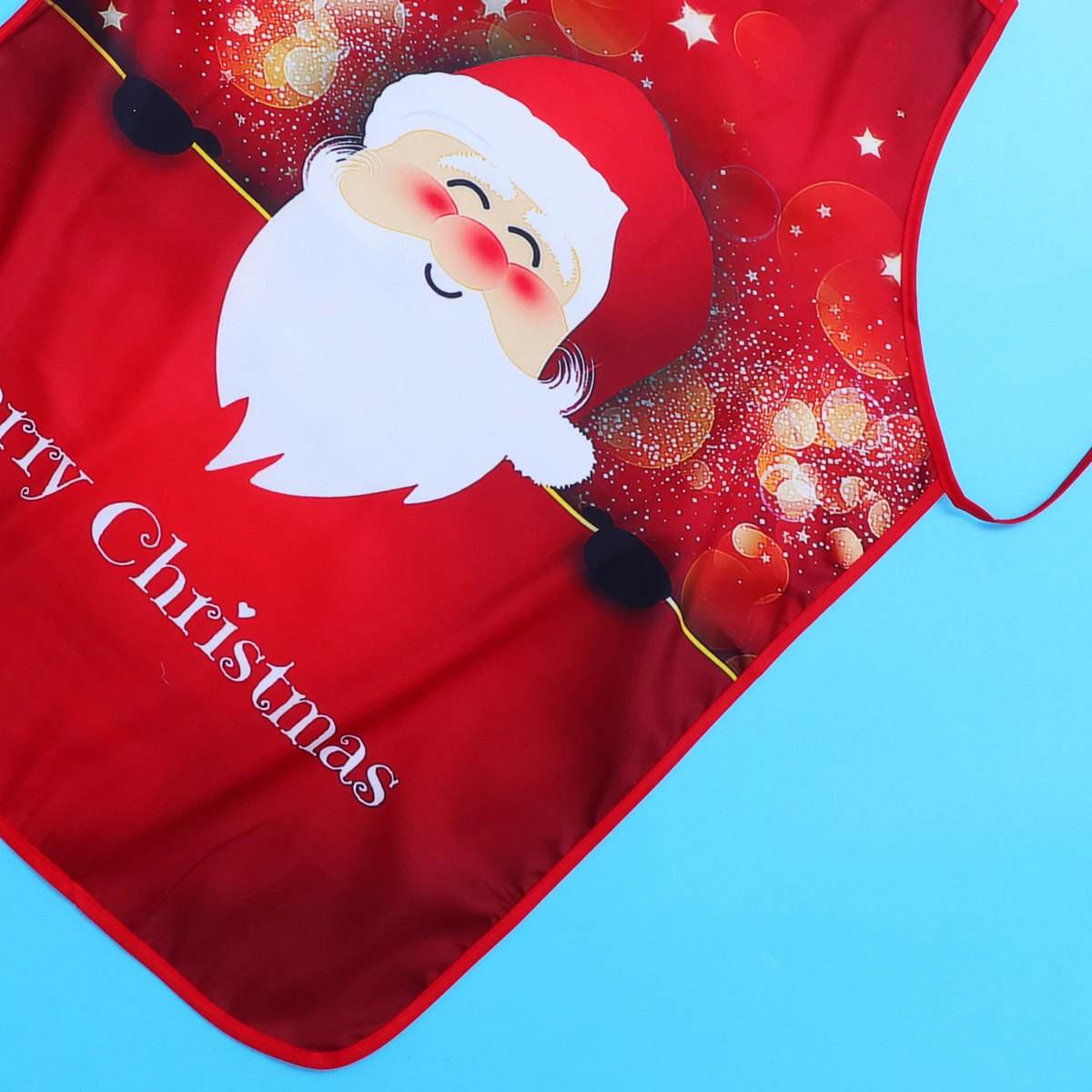 

Christmas Aprons For Women Men Santa Claus Print Kitchen Chef Cloth Party Costume Restaurant Supplies Decorative