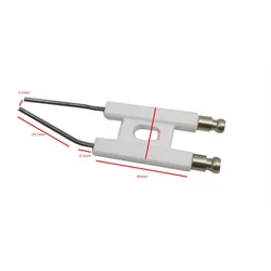 Elettrodi di accensione tipo H per bruciatore a petrolio BT10 elettrodo ceramico accensione ceramica doppio perno