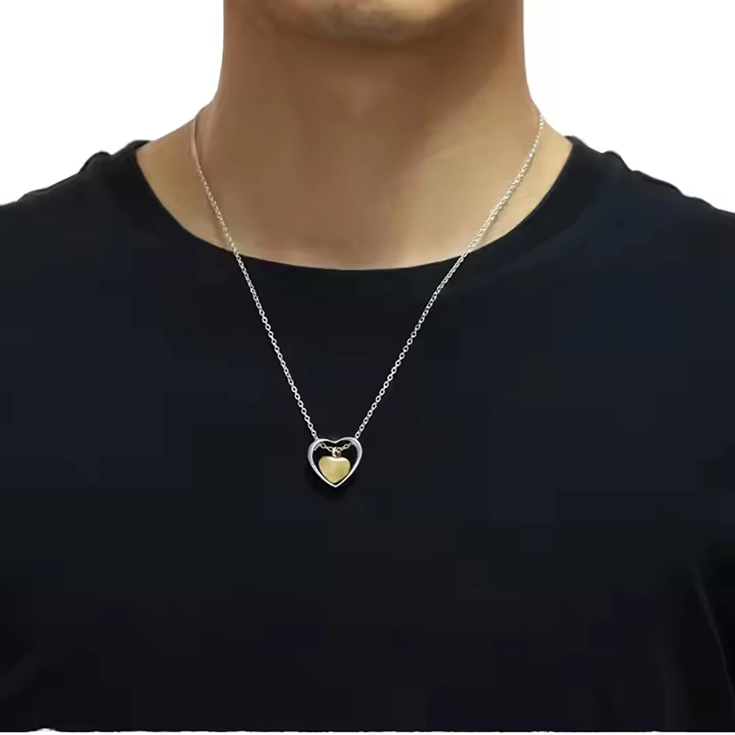 Heart Urn Cremation Pendant Neckalce for Women Men Stainless Steel Hollow Heart Love Jewelry for Ashes Keepsake Waterproof