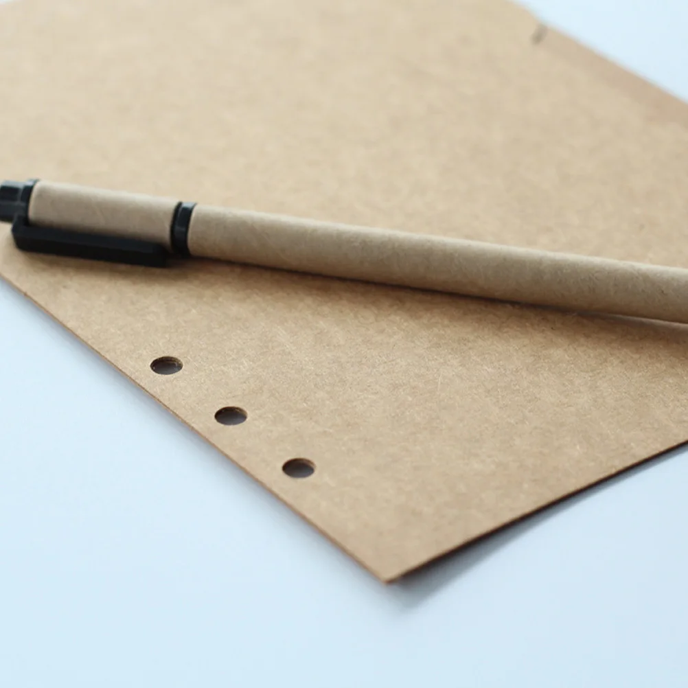 

18pcs Kraft Page A5 Binder Tabs Index Dividers Loose-Leaf Classification Paper Notebook Divider Wear-Resistant Divider