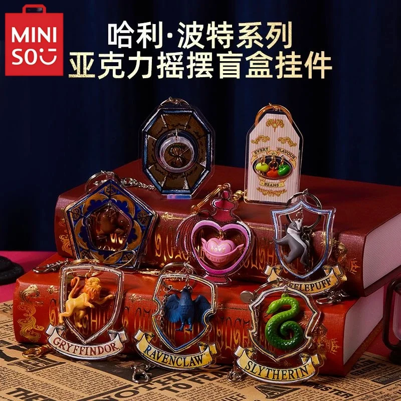 

MINISO Гарри Поттер серии акриловая качающаяся слепая коробка кулон Magic Academy милый кулон слепая сумка Surprisegift