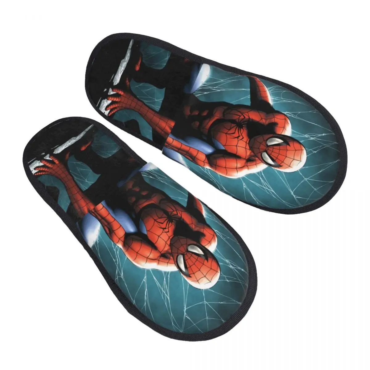 

Custom Spider Man Superhero Guest Slippers for Bathroom Women House Slipper