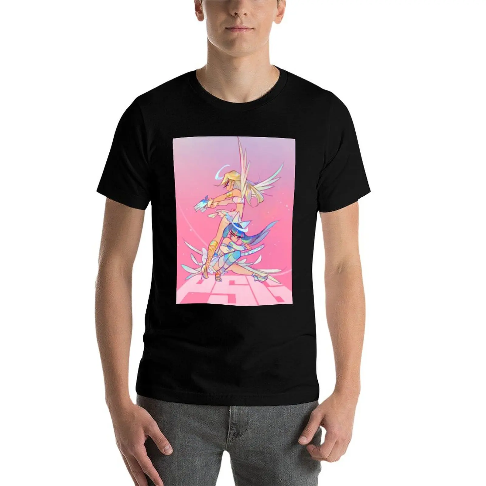 

Panty and Stocking with Garterbelt: Panty and Stocking!! T-Shirt t shirt for man 100 percent cotton t shirt man luxury T-Shirt