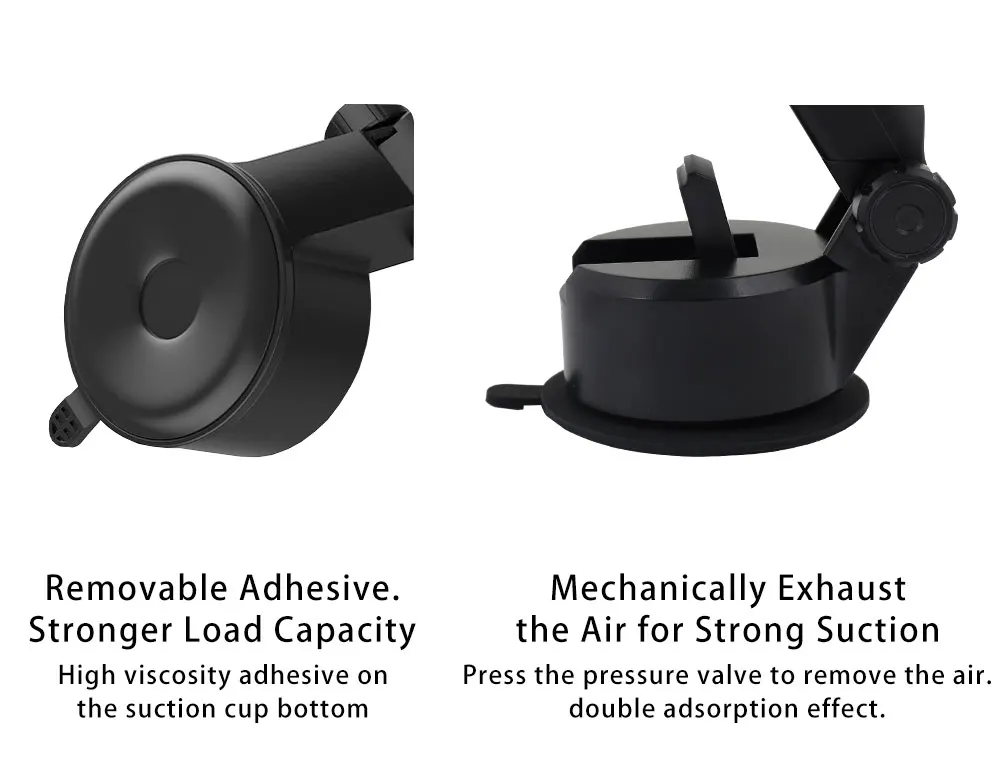 SH Adjustable Car Phone Holder Suction Cup Desktop Door  Universal Holder Stand in Car GPS Washable Reusable