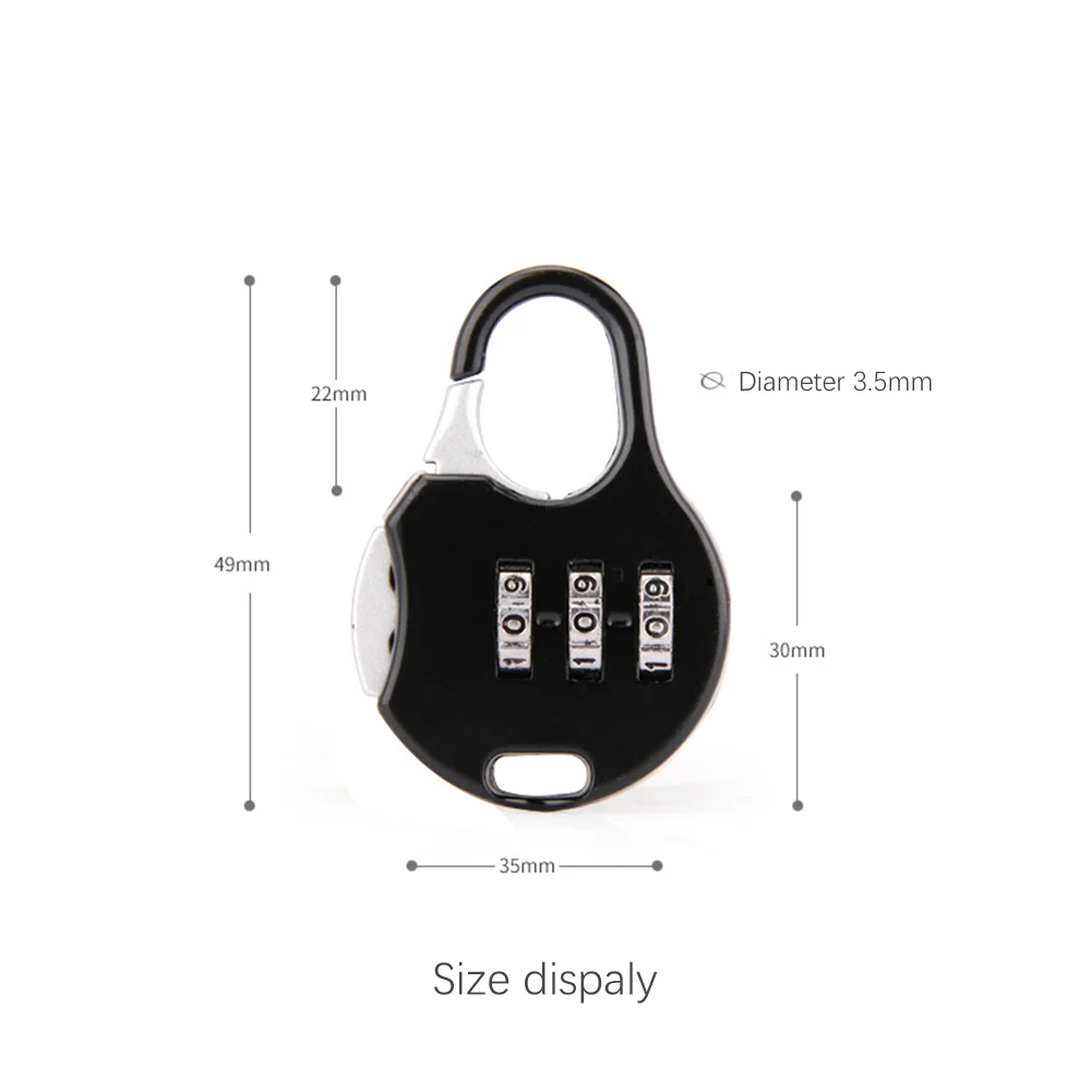 Luggage Accessories Small combination lock Mini padlock Pull rod box padlock Suitcase combination lock Anti-saw and anti-cutting