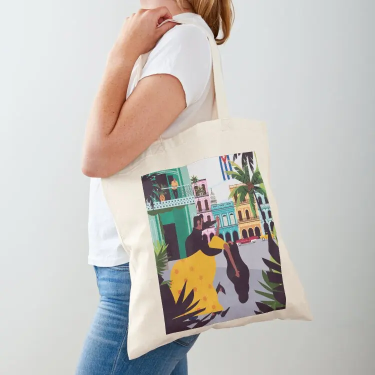 Havana ft. Salsa Dancers Tote Bag tote bag shopper bags for women canvas bags