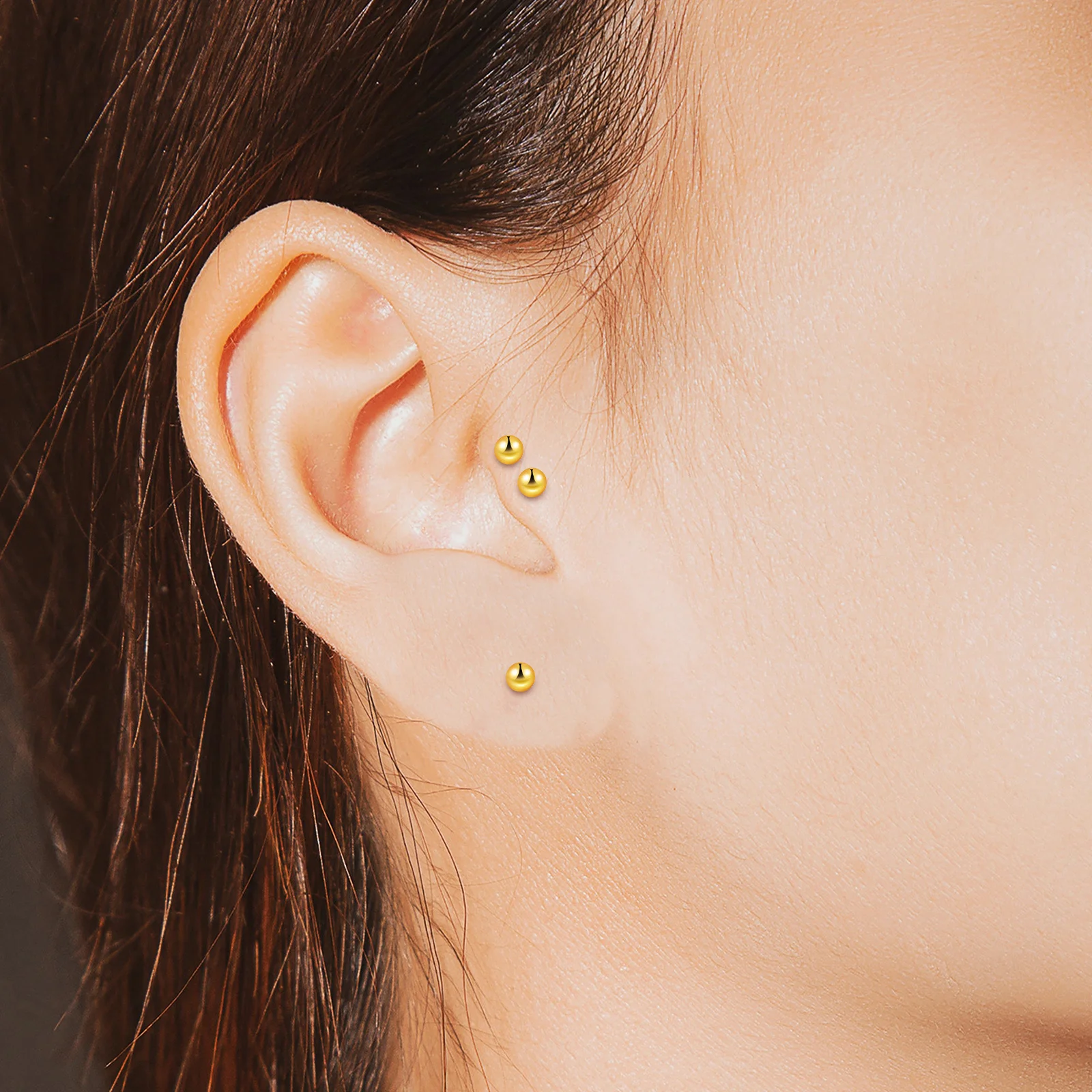 

20 шт., шарики для пирсинга из нержавеющей стали, золотые сменные шарики для пирсинга, свободные бусины, украшения для тела для пупка, губ