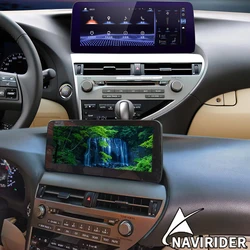 12.3inch Car Multimedia Video Player CarPlay Android 14 Screen For Lexus RX RX270 RX350 RX450H 2009-2015 256GB GPS DSP Head Unit