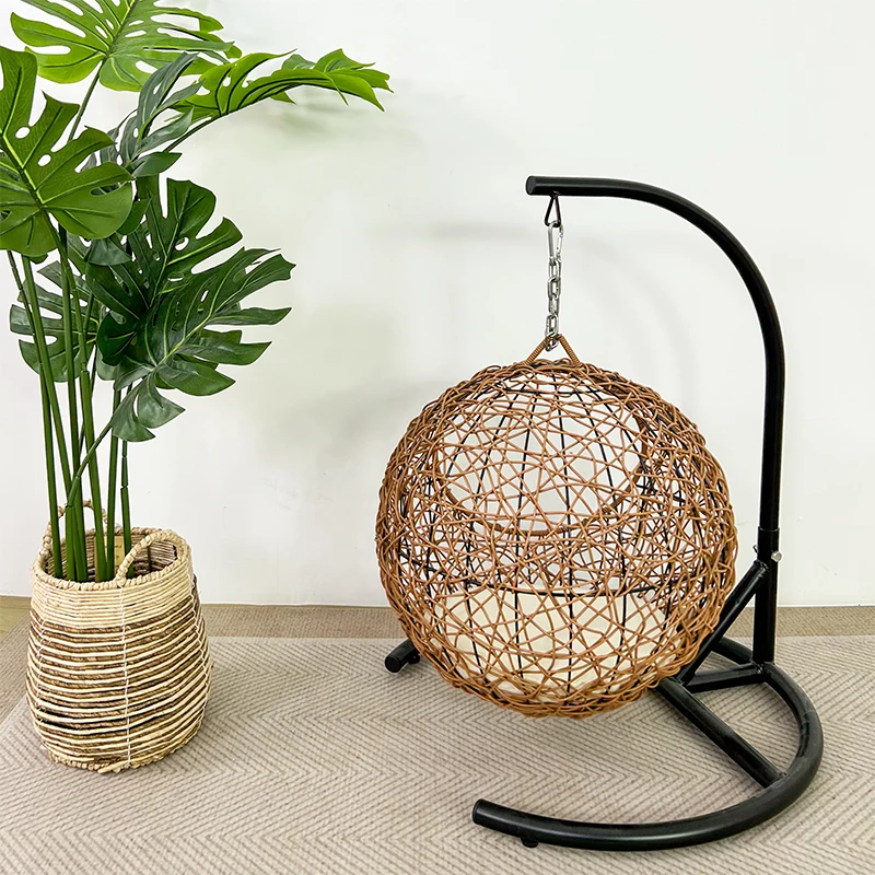 YXT Pet supplies cat hanging basket semi-closed rattan four seasons universal removable and washable cat bed villa view 4