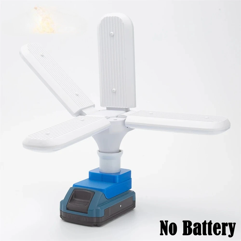 

LED Work Light Folding Work Light E27 Lamp Holder For Hercules 20V Lithium Battery Emergency Lights 30w 45w 60w (NO Battery)