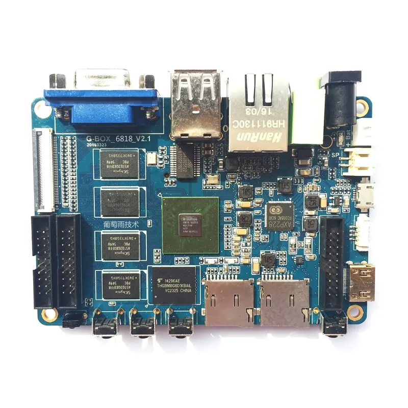 Octa Core Motherboard G6818 Arm Cortex A53 Android Single Board Computer