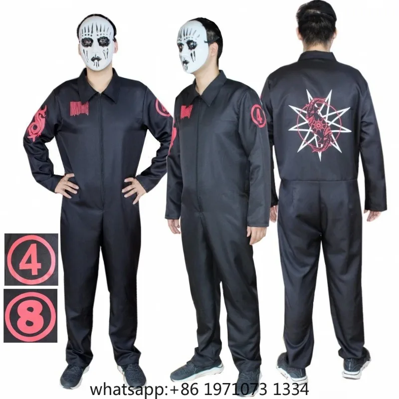 New Slipknot Jumpsuit Men's Halloween Party Cosplay Costume Without Mask Halloween Cosplay costumes props jumpsuits
