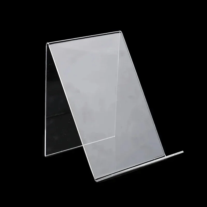 Transparent Acrylic Multi-Angle Adjustable Display Stand, Desktop Storage Rack for Books, Albums, Picture Frames & Artworks