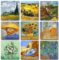 Pintura famosa de la serie Van Gogh del mundo, pintura de diamantes 5D DIY, mosaico bordado, venta de diamantes de imitación, pintura de decoración, regalos