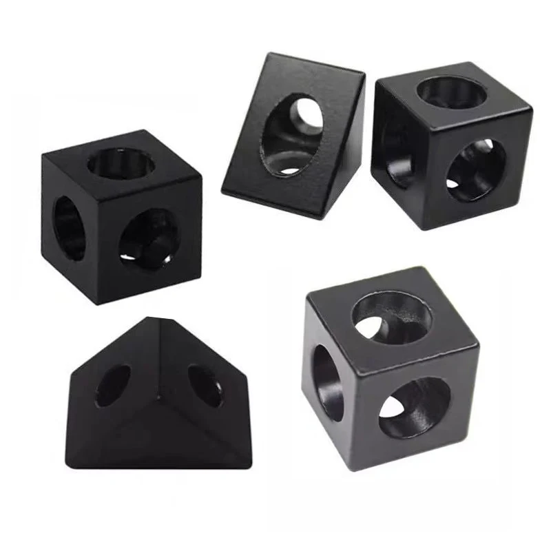 4 قطعة 90 درجة زاوية الزاوية موصل 2020 كتلة الألومنيوم ل V-Slot/C-Beam الألومنيوم النتوءات الشخصي أجزاء الطابعة ثلاثية الأبعاد