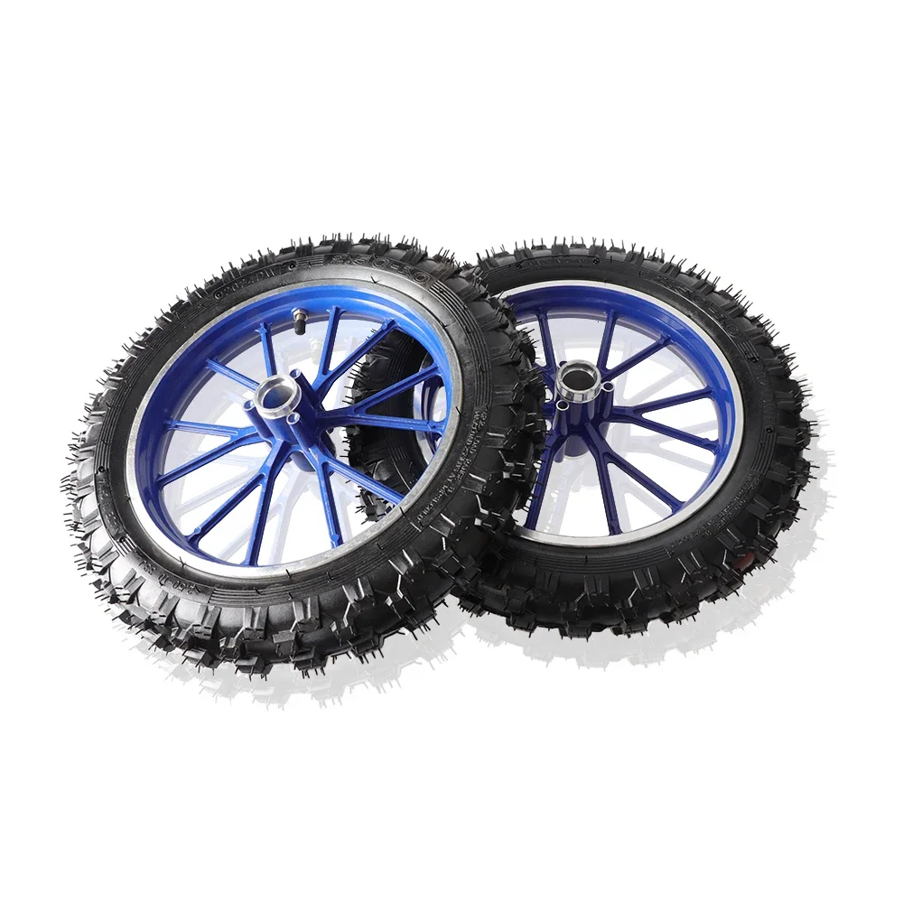 10 inch tires aluminum rims quality motorcycle rubber inner and outer tire wheels for 2.50-10 dirt bikes motocross motorcycles