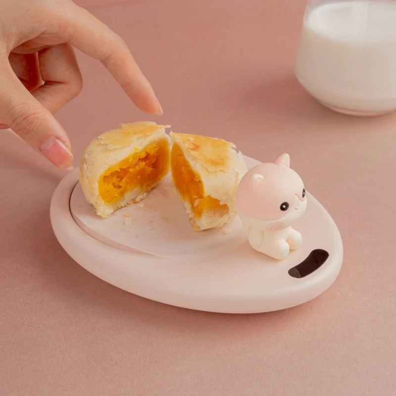 Retro Coffee Mug Warmer with 3 Temperature Settings for Office Home - Auto-Off Cup Warmer Plate for Cocoa Tea Water Milk - Gift