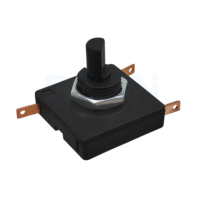 160C Rotary Switch Square Design 3-Pin 2-Position High-Current Speed Control Switch for Electric Cookers Health Pots