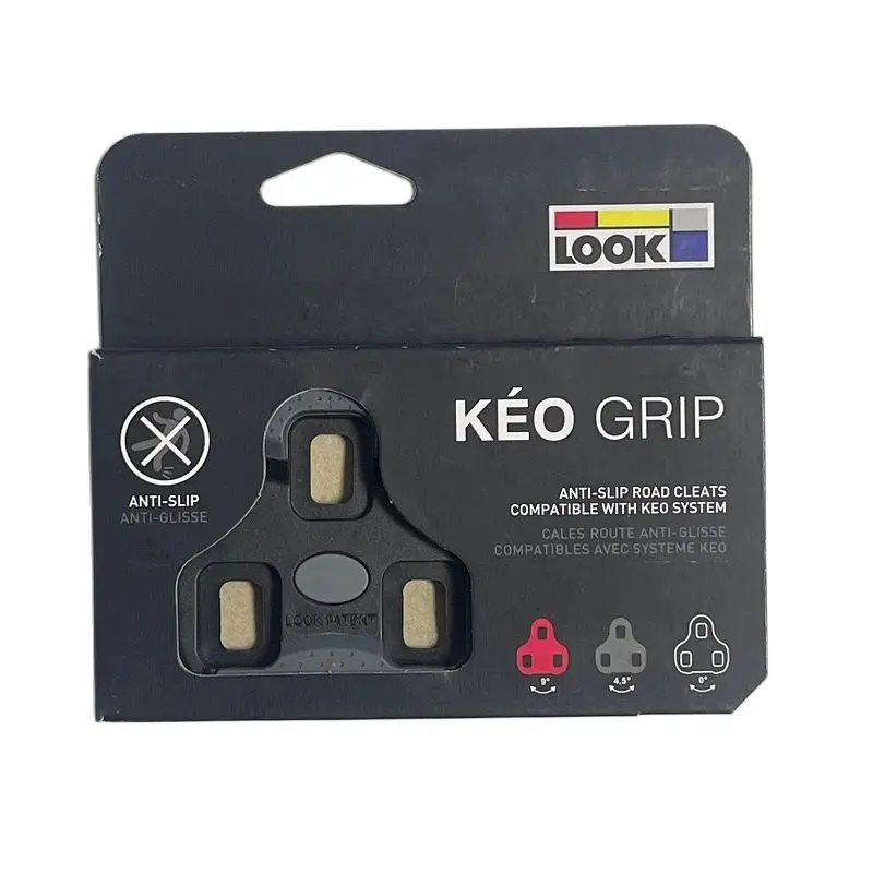 LOOK KEO tacos de agarre de Pedal compatibles para bicicleta de carretera, plástico, rojo, gris, negro