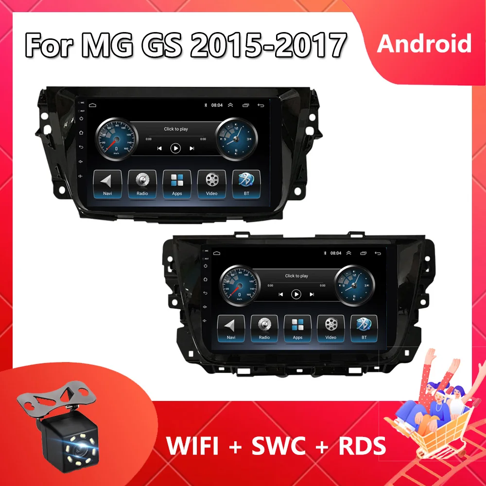 Android 13 Carplay Car Radio Multimedia Video Player GPS Navigation For MG GS 2015 2016 2017 Bluetooth Steering Wheel Control BT