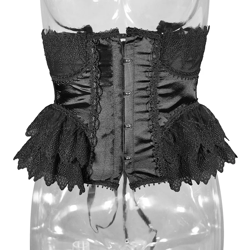 Court Style Corset with Light Luxury Lace Lace Waist Clip Lolita and Corset Waist Seal Fajas Shapewear Women