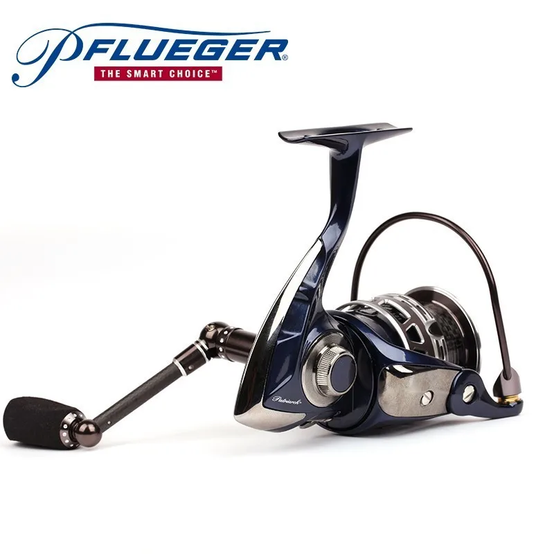 

USA Pflueger Patriarch 9530X 9535X 9540X Spinning Fishing Reel 9+1BB 5.2:1 6.4 Drag with Reel Bag Two Spool Saltwater Lure