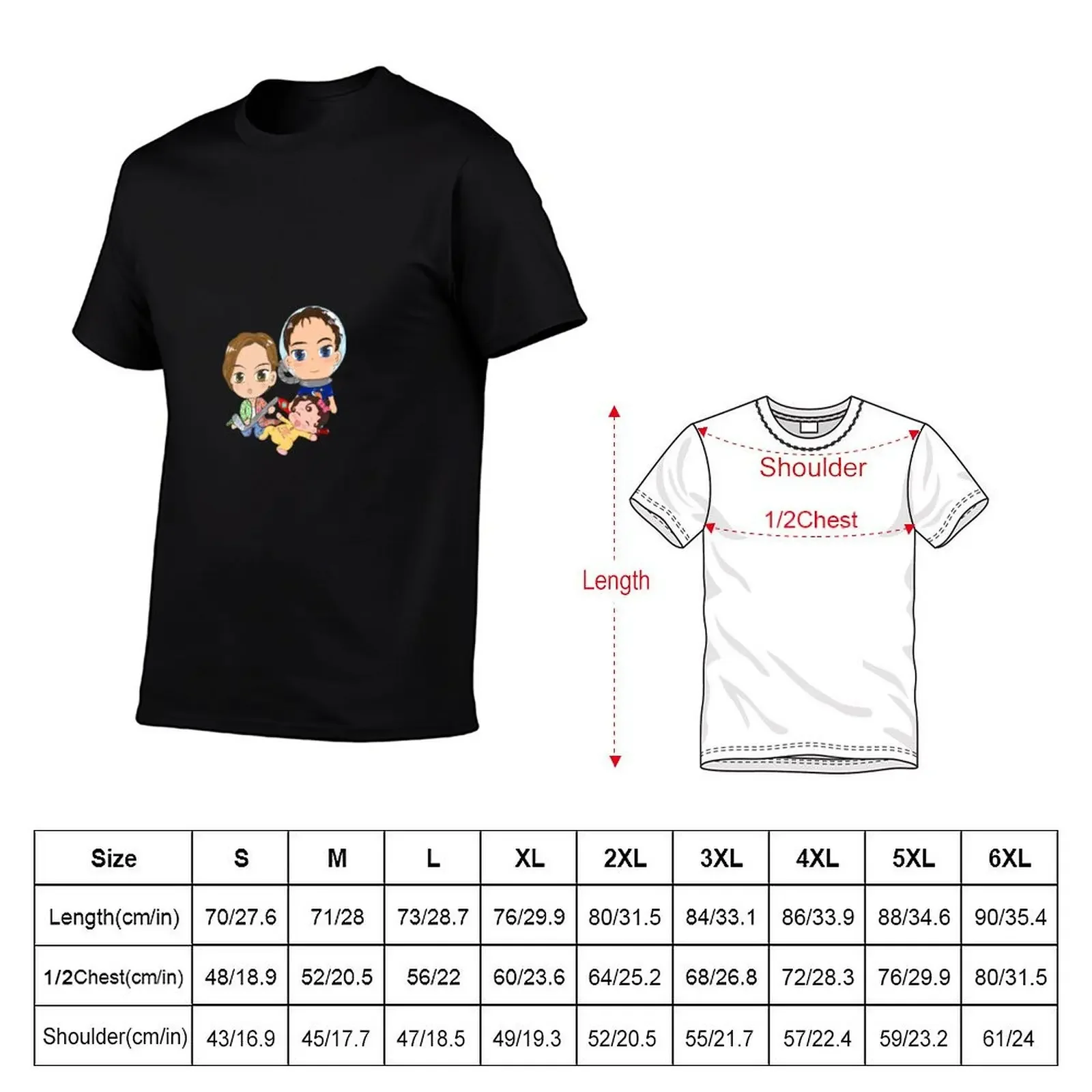 Colorado, Maddy, and Joseph from Raptors 5 - School and Rock T-Shirt anime t shirts oversized t shirts for men graphic