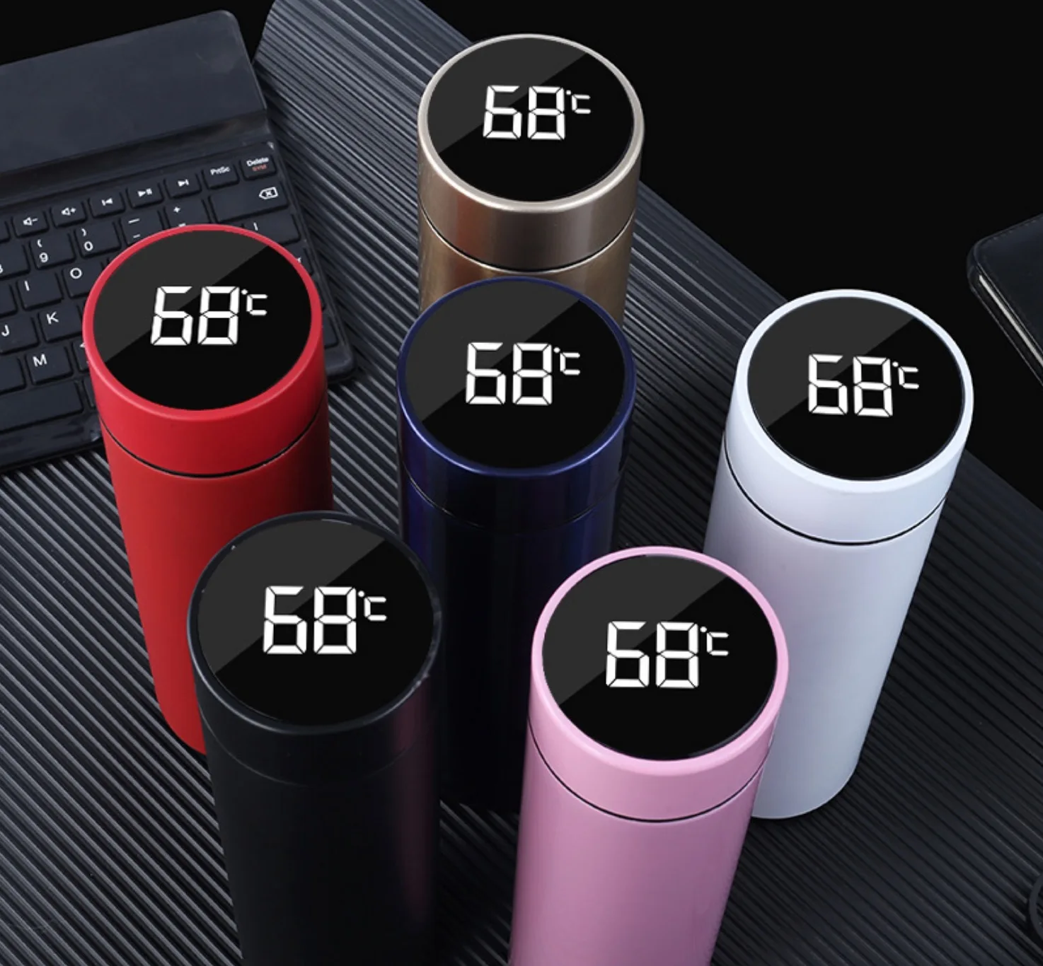 Selected Special New Smart Water Bottle with Light Emitting Diode Temperature Display Thermos Teacup