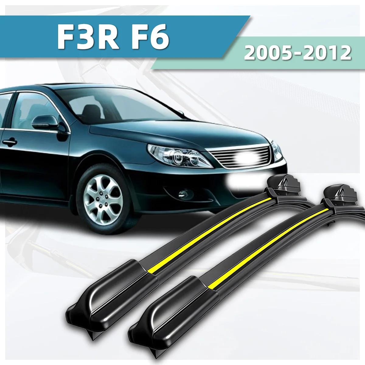 

2PCS Wiper Front Windshield Wiper Blades Suitable For BYD F3R F6 (2005-2012) All Weather Stable And Durable Bidirectional Wiper