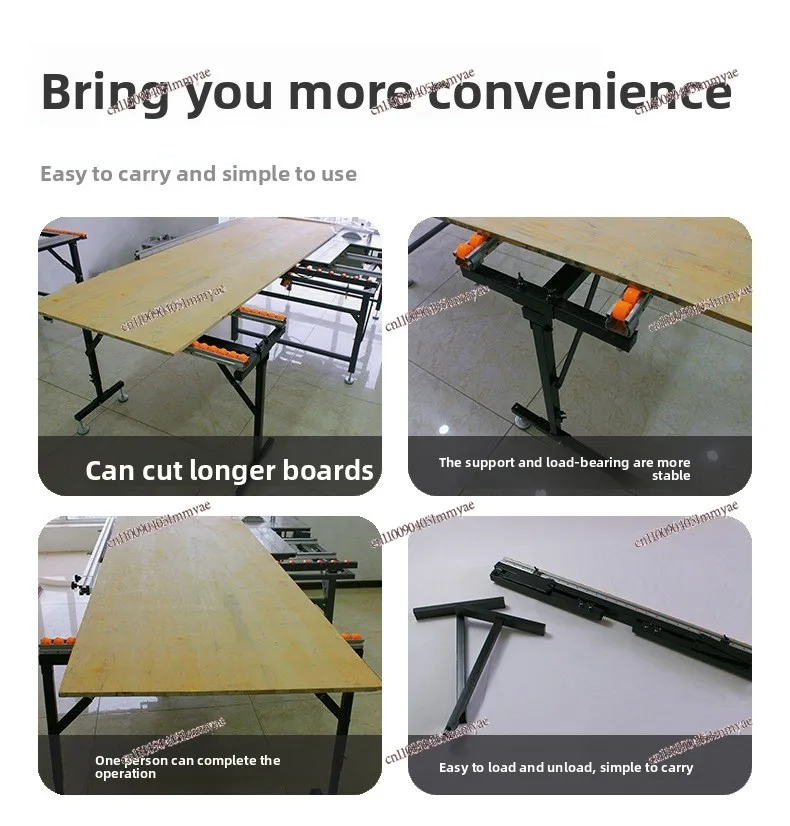Folding Table Saw, Bracket Double Row Woodworking Saw Table Fluent Strip Shelf Multifunctional Fluent Strip Bracket