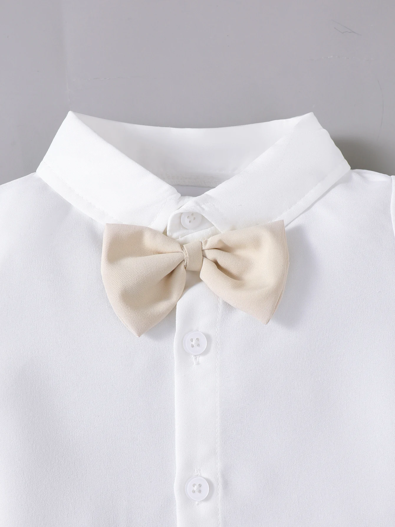 Summer  0-3 Years Old  Infant Baby  Girls  Short  Sleeved Lapel  Top  and Straps  Shorts   Casual  2-Piece  Set