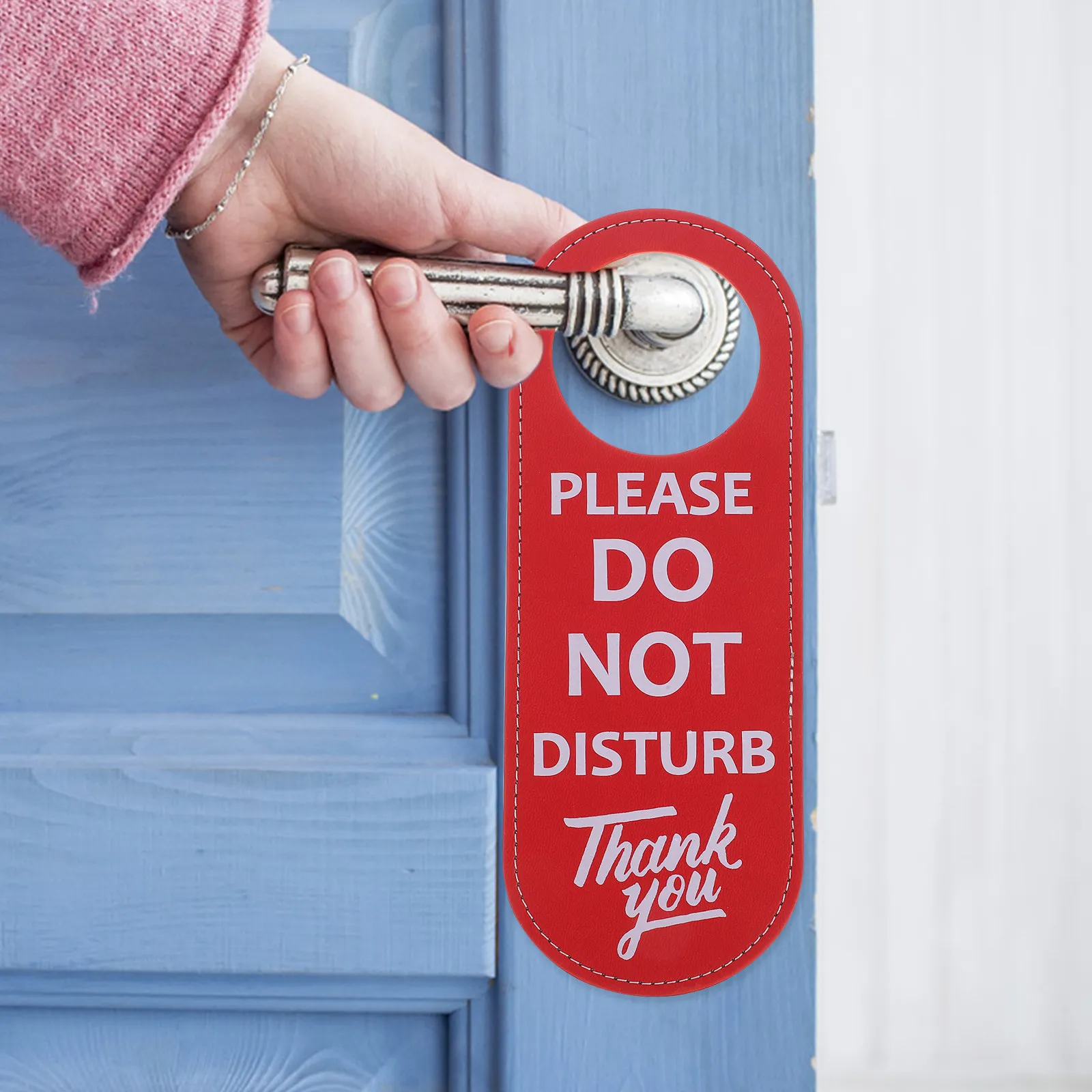 Do Not Disturb Door Sign Double Sided Door Knob Hanger Hotel Room Please Knock Sign Do Not Disturb Signs