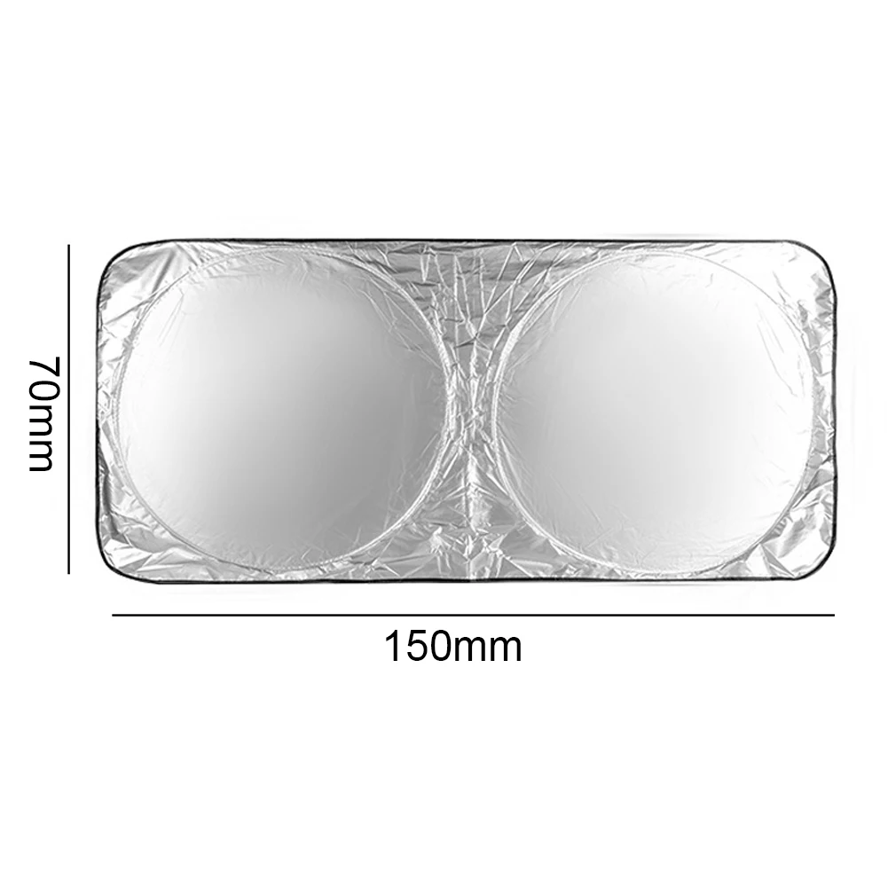 مظلة داخلية للسيارة للحماية من الأشعة فوق البنفسجية ، أمامية وخلفية ، نافذة ، قماش مطلي بالفضة ، تظليل تلقائي ، عزل حراري للسيارة #5