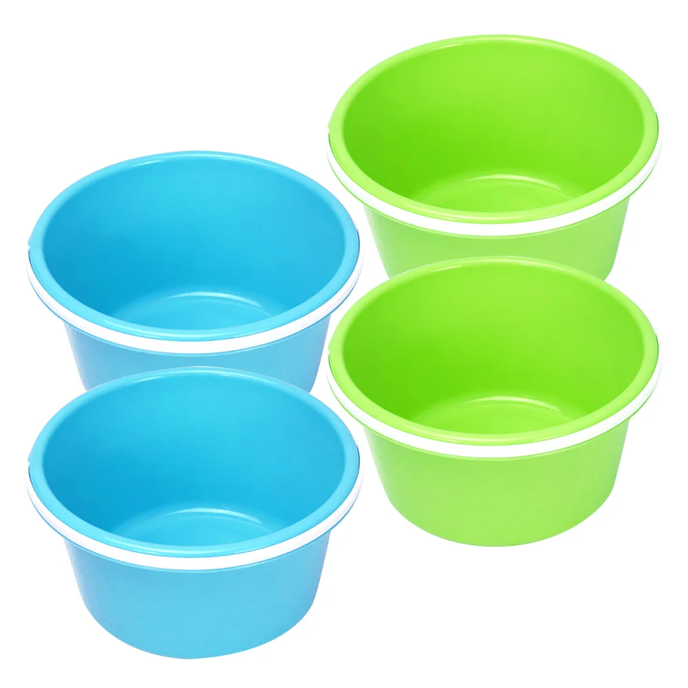 4 Pcs Beach Bucket Sand Playing Dig Buckets Toy Water Playthings or Lightweight