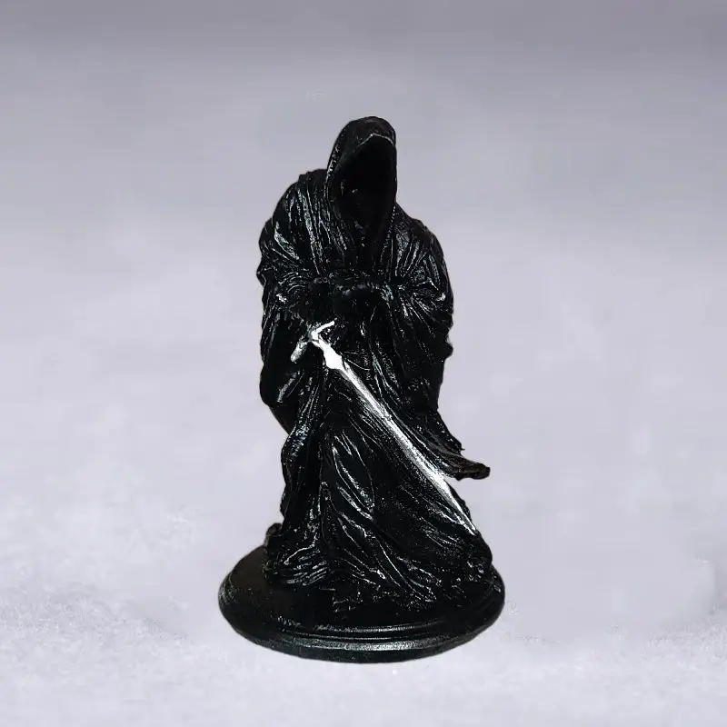 Holy Death Statue Standing Religious Decorative Figurine Grim Reaper Holding Scythe Statue Altar Halloween