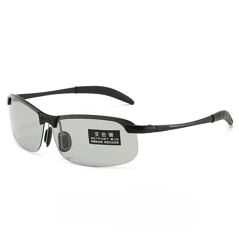 1 Stück Unisex photochrome Sonnenbrille mit TAC-Gläsern, Rahmen aus Magnesiumlegierung zum Fahren, Angeln und für den Sport