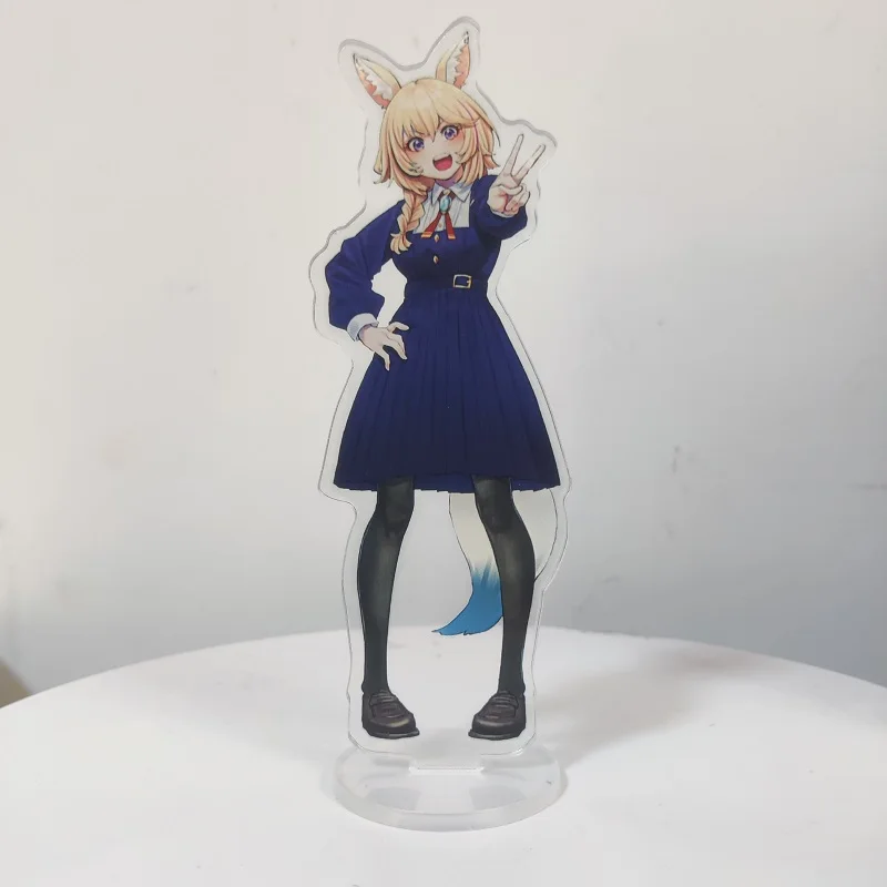 15CM Anime Hololive Acrylic Figure Stand Model Usada Pekora Rushia Hosimati Cartoon Pendant Keychain Desk Decor Gift