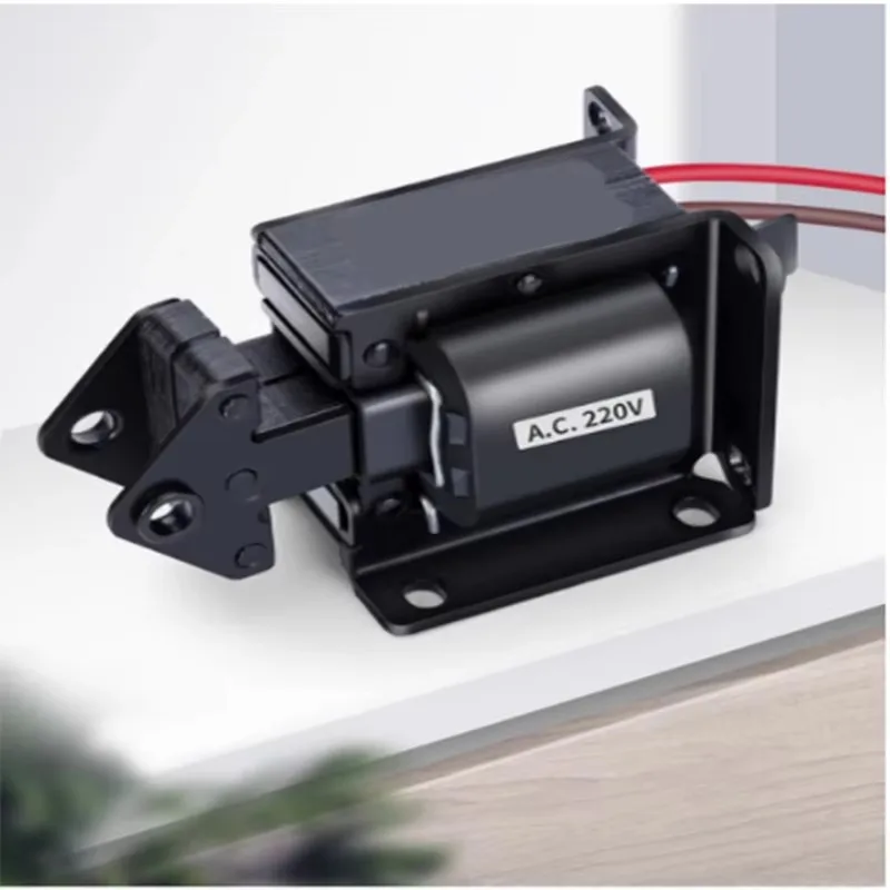 Push-pull AC traction electromagnet AC220V thrust 12kg stroke 40mm