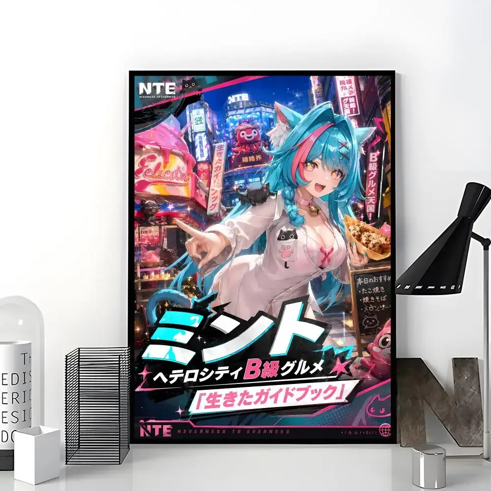 Sci-fi game Neverness to Everness Poster Aesthetic Dorm & Bedroom Wall Art Decor